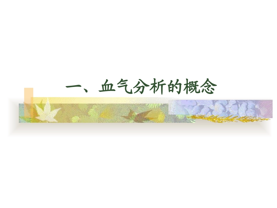 血气分析专业知识培训课件_第2页