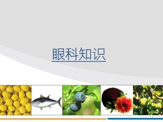 眼科知识及保养