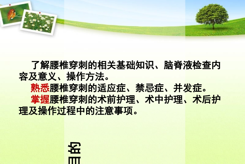 腰椎穿刺术的护理演示_第3页