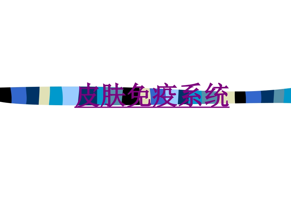 医学皮肤免疫系统培训课件_第1页