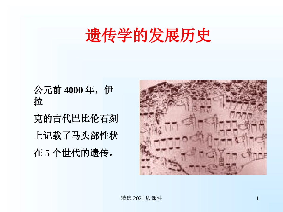 遗传学发展史_第1页
