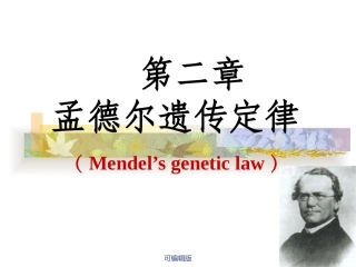 遗传学孟德尔遗传定律