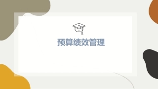 预算一体化预算绩效讲义