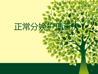 正常分娩的护理查房课件