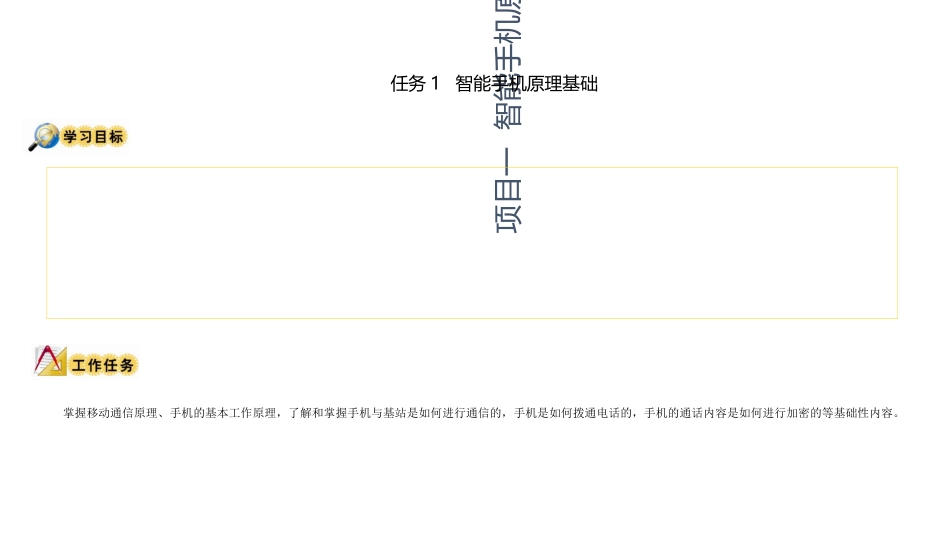 智能手机维修技术第一章认识智能手机_第1页