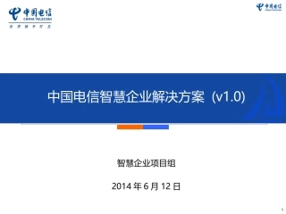 中国电信智慧企业项目解决方案汇总版