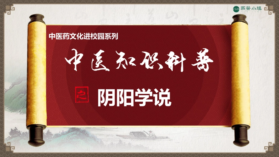 中医知识科普阴阳学说_第1页