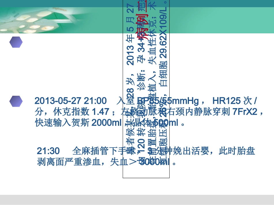 最新凶险性前置胎盘麻醉处置主题讲座课件_第3页