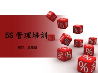 5S管理培训讲义
