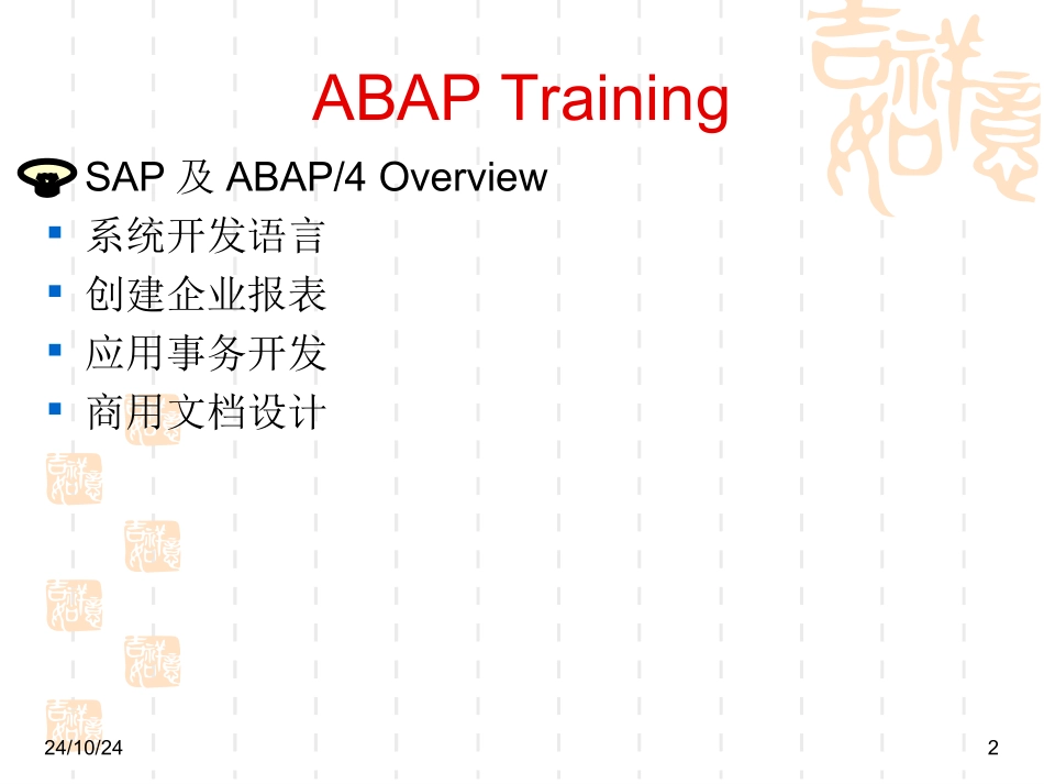 ABAP培训教程_第2页