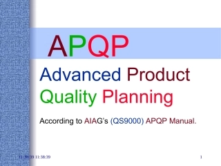 APQP培训教材资料