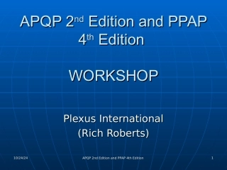 APQP英文培训教程