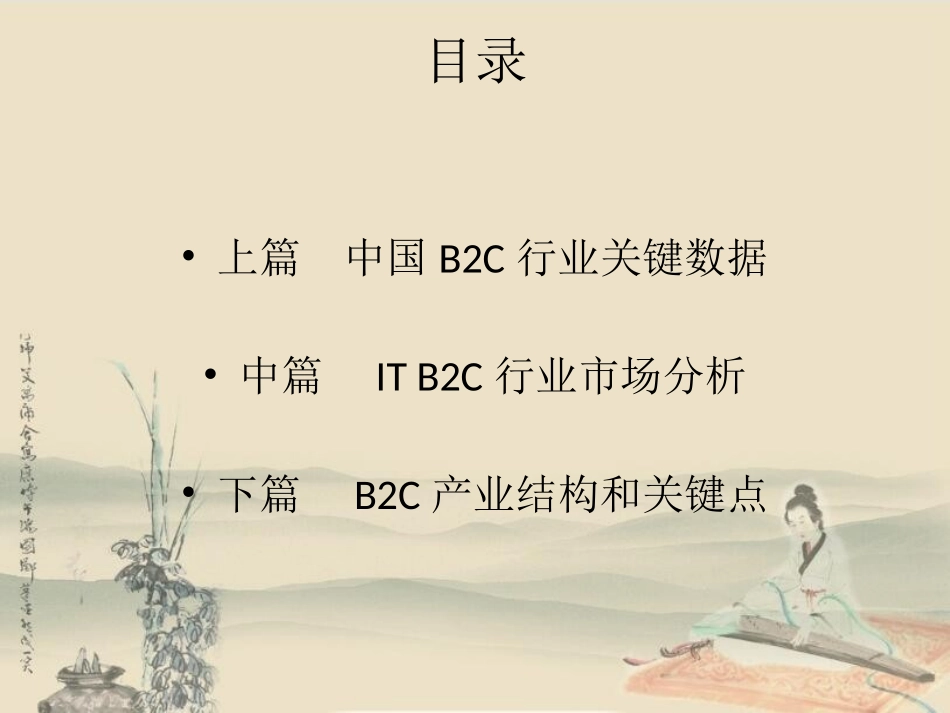 B2C行业数据及市场分析报告_第2页