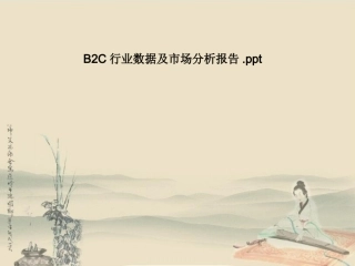 B2C行业数据及市场分析报告