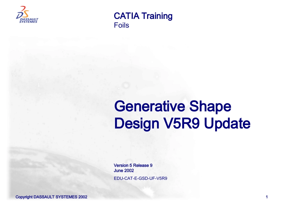 CATIAV5R16官方培训教程十三_第1页