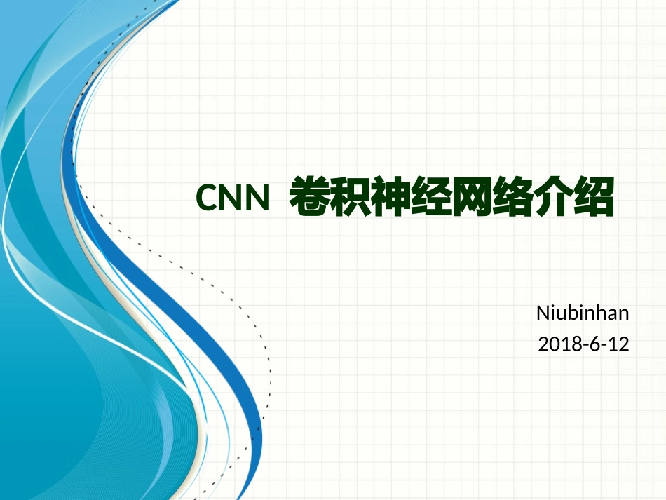 CNN卷积神经网络介绍_第1页