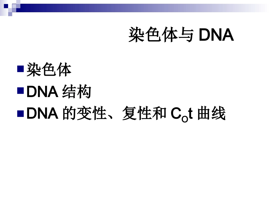 DNA及染色体的结构_第1页