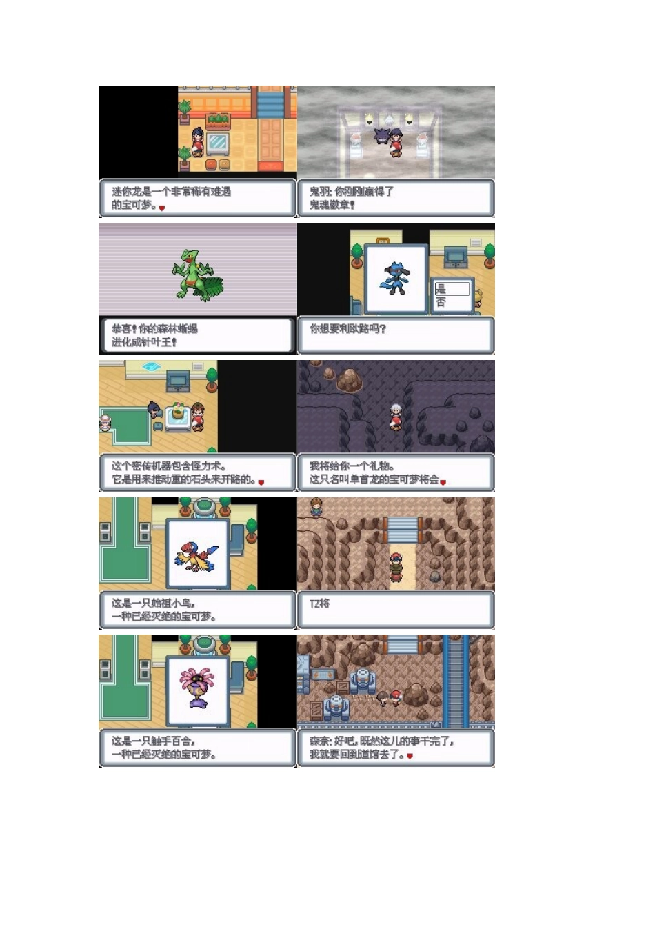 口袋妖怪白金光攻略图含神兽(1)_第3页