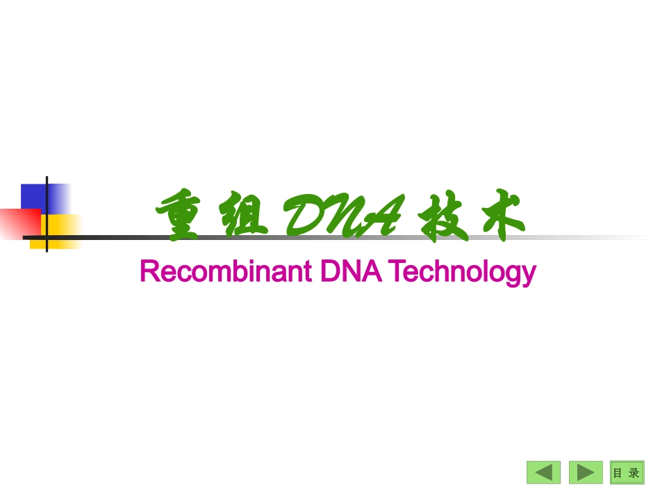 DNA重组技术_第1页
