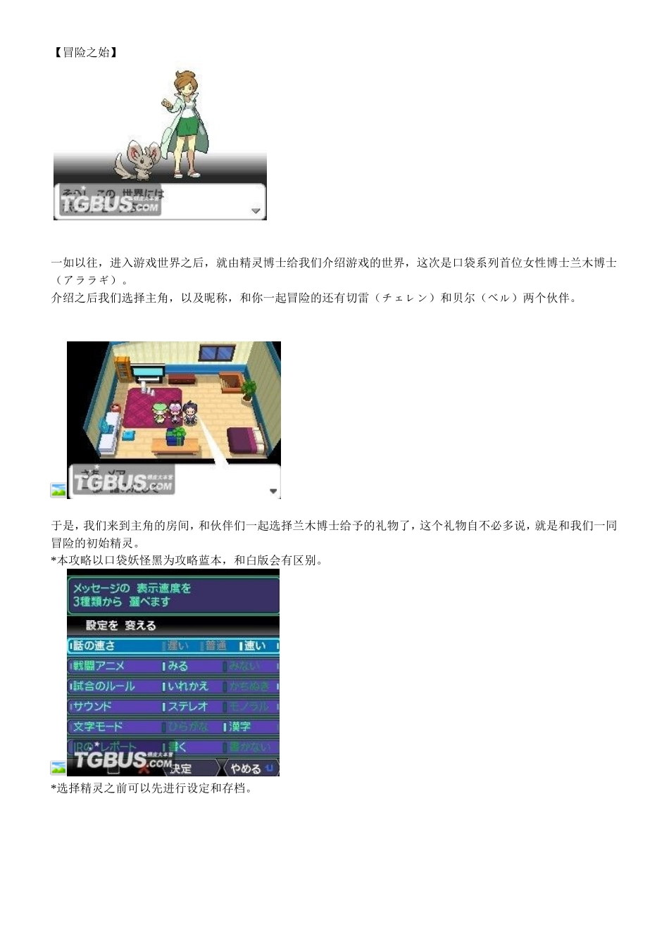 口袋妖怪黑-中文版攻略_第1页