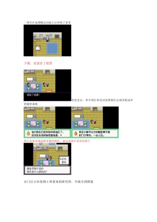 口袋妖怪漆黑的魅影5.0图文攻略(二周目)