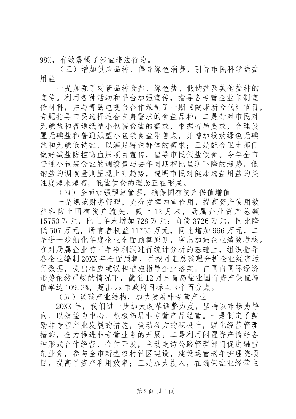 市盐务局工作总结报告_第2页