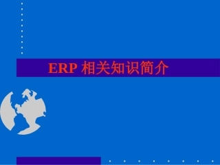 ERP培训教程