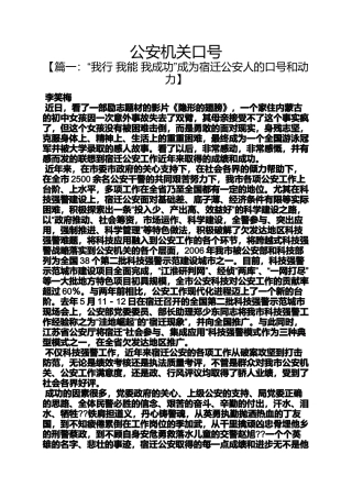 口号标语之公安机关口号