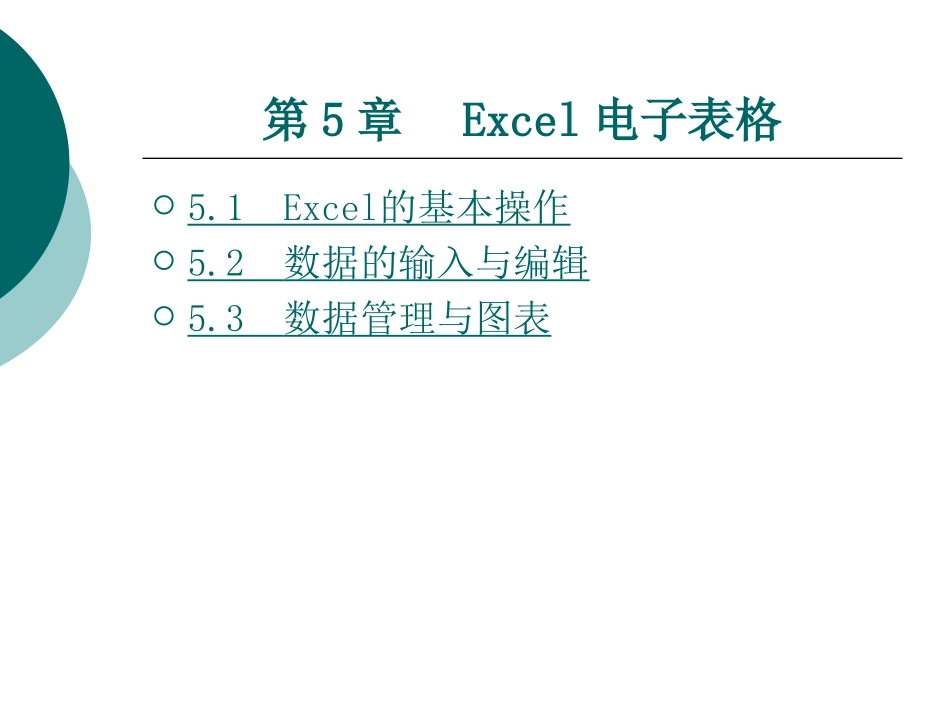 Excel电子表格_第1页