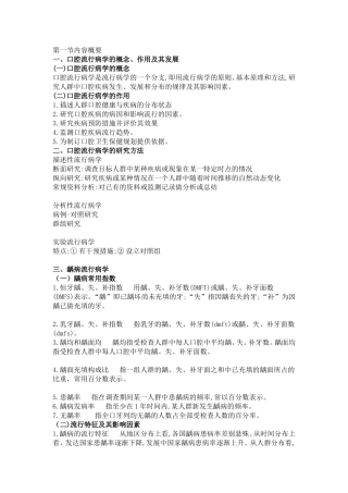 口腔流行病学