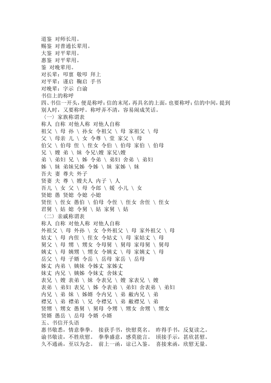 古代书信常用语_第3页