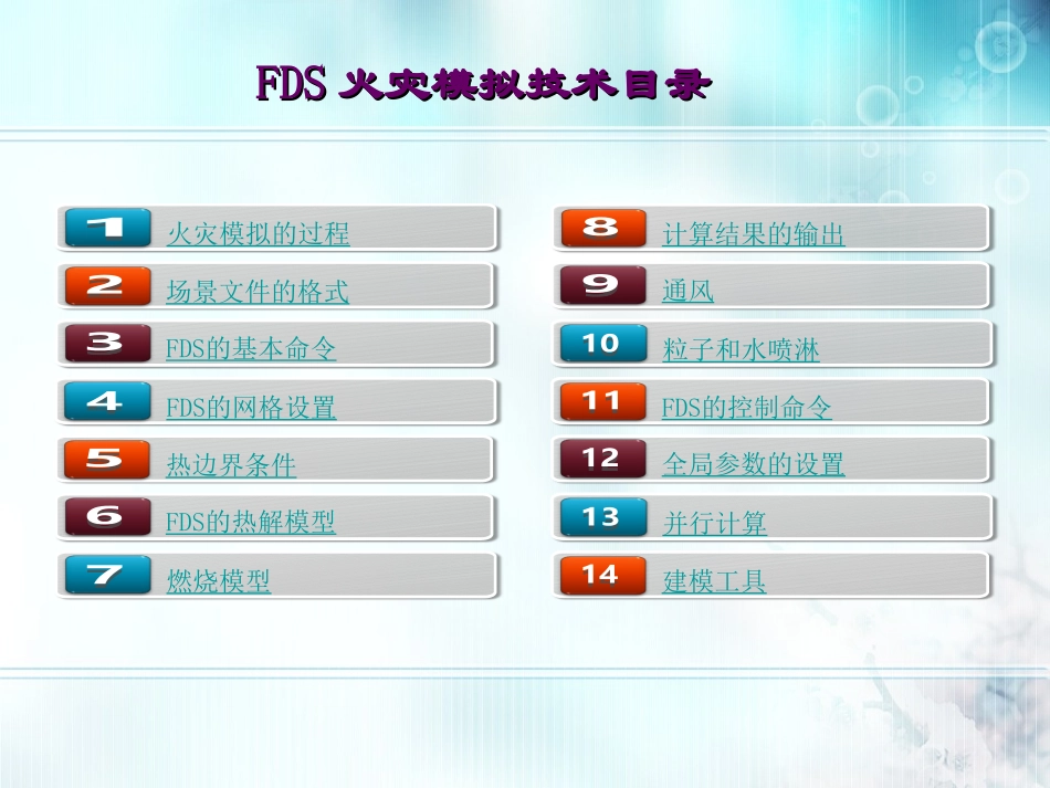 FDS火灾模拟技术_第1页