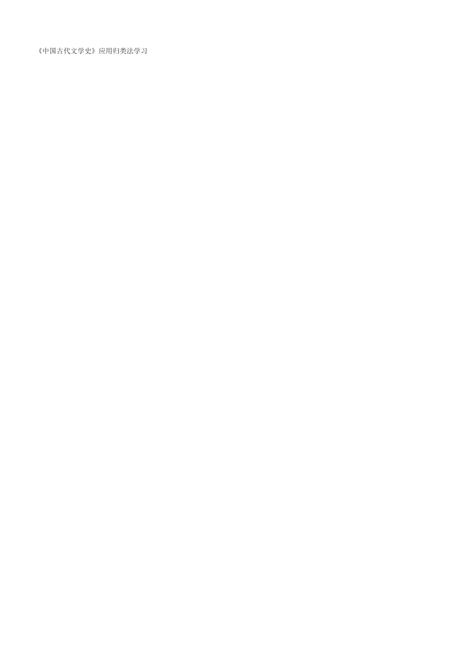 古代文学资料——各个朝代文学基础总结_第1页