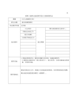 古人劝谏的艺术