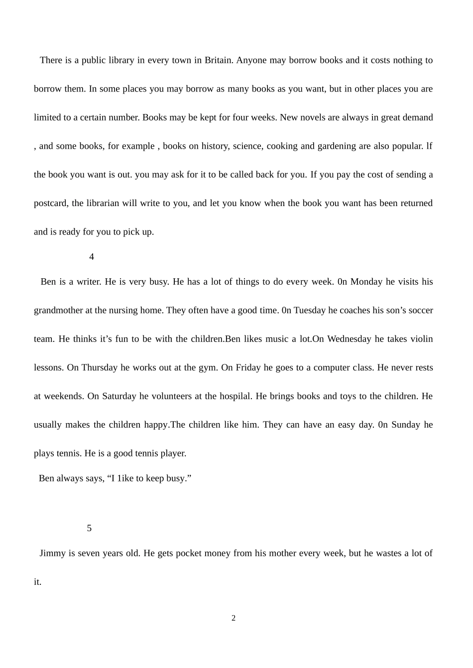 口语考试阅读文章练习_第2页