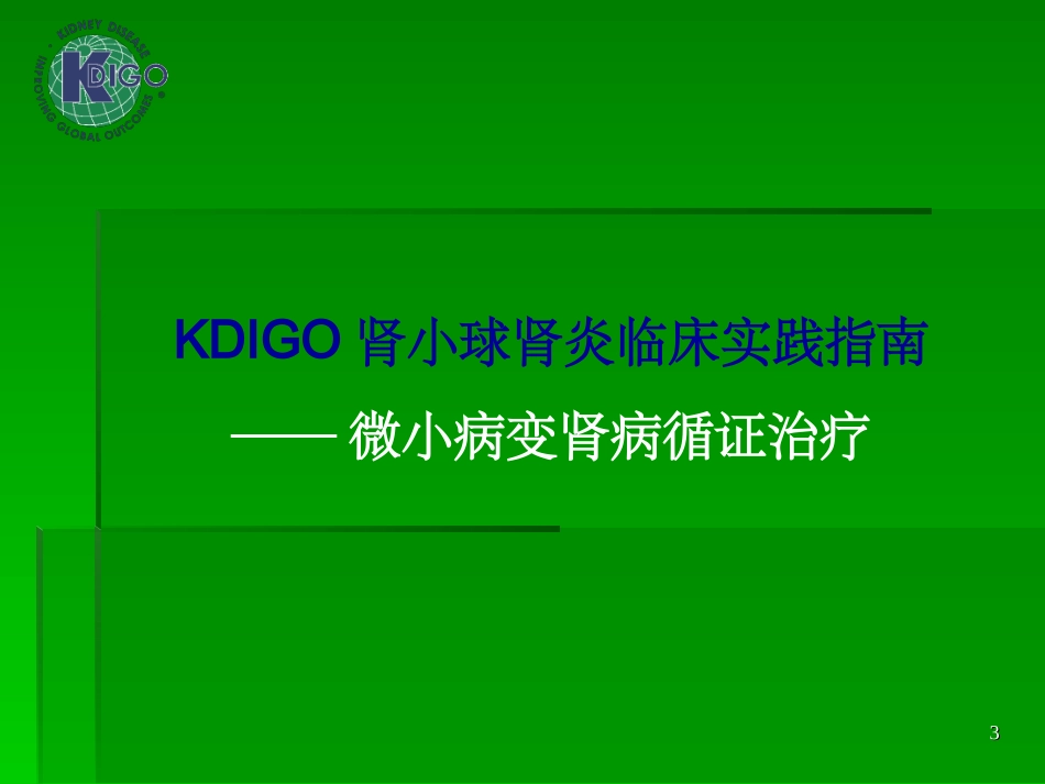 KDIGO肾小球肾炎各型指南_第3页