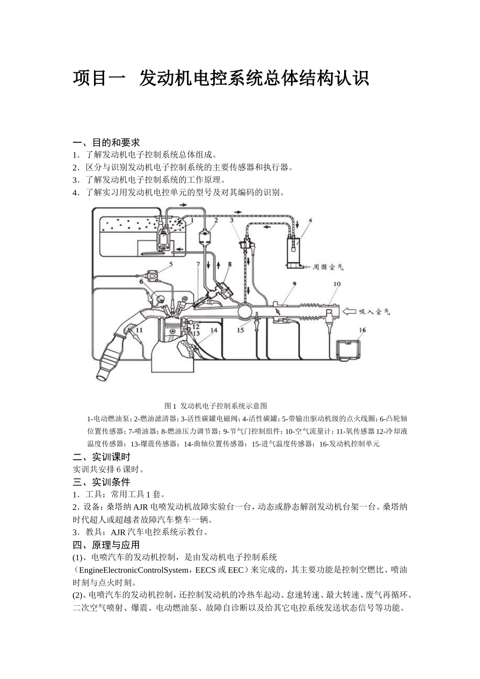 发动机电控系统实训指导书_第2页