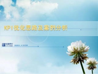 KPI优化思路及案例分析