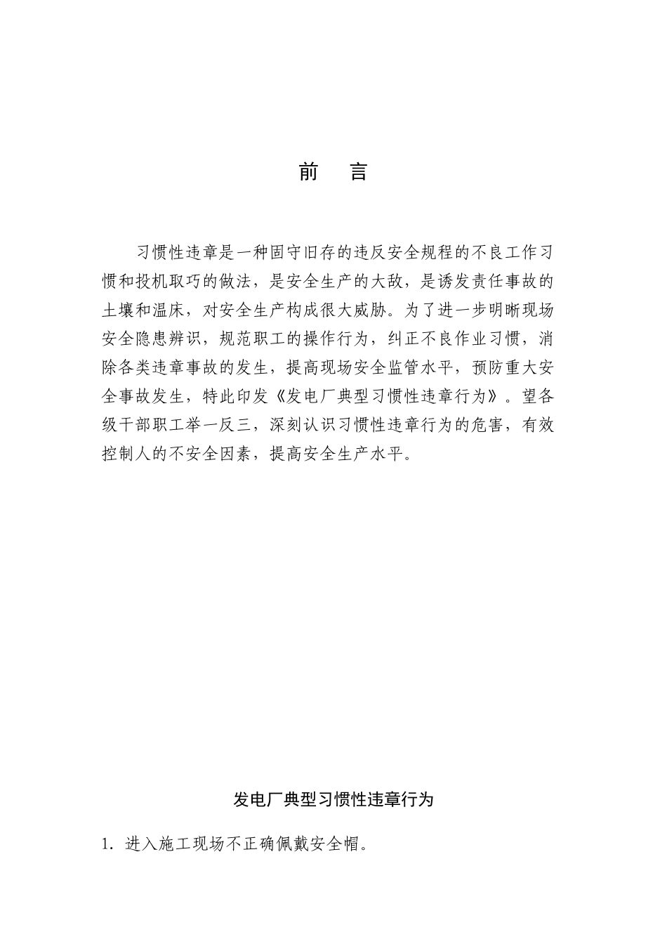 发电厂典型习惯性违章行为_第2页