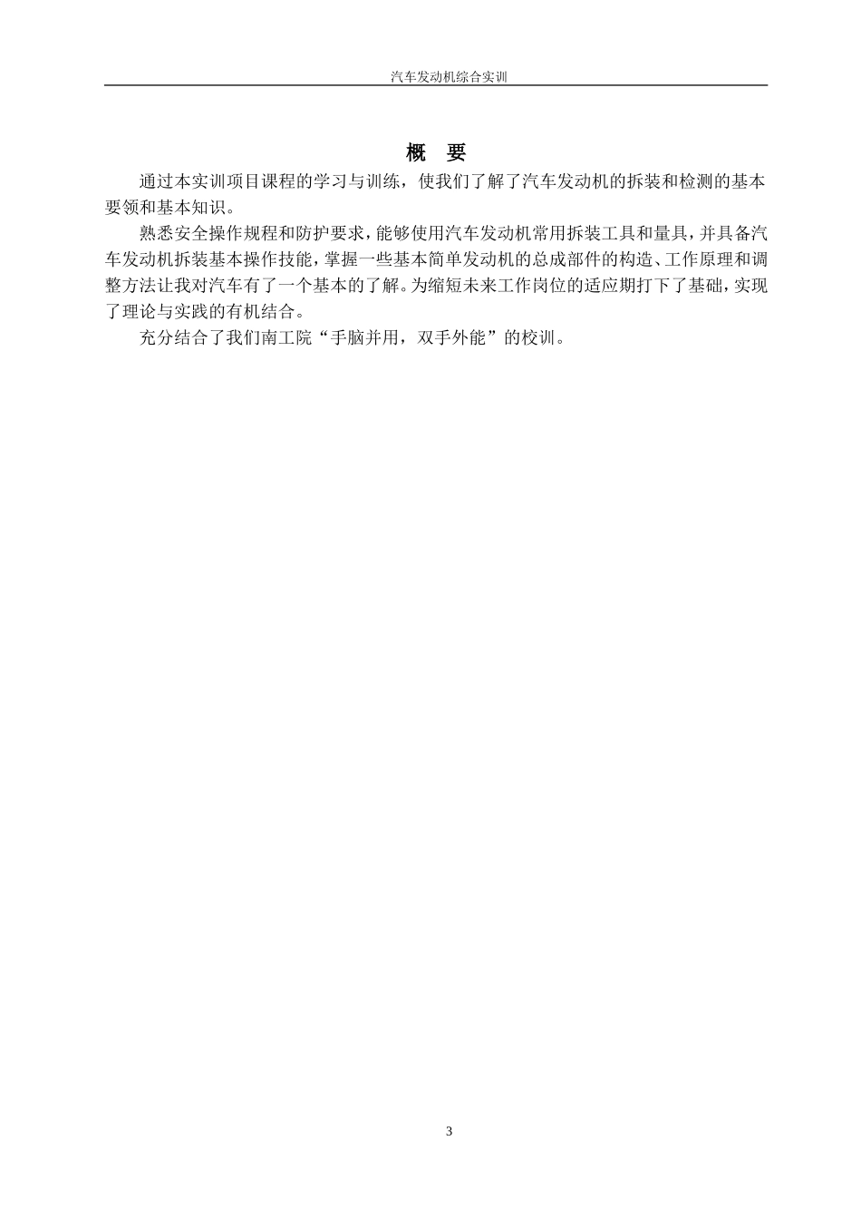 发动机实训报告要点_第3页