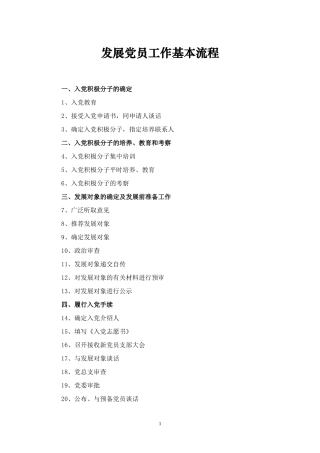 发展党员工作基本流程(10.21)