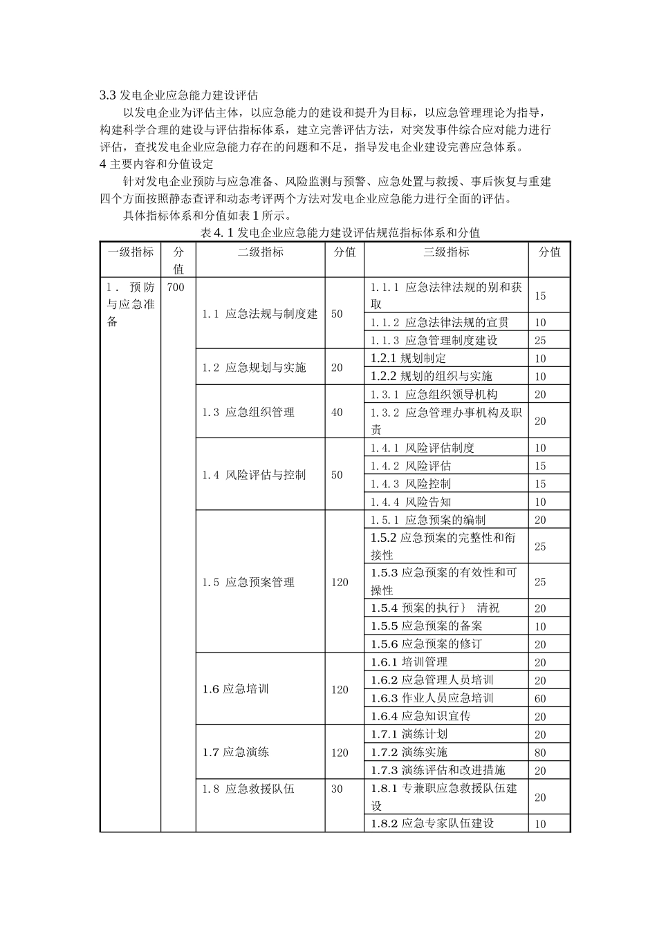 发电企业应急能力建设静态评估表_第2页