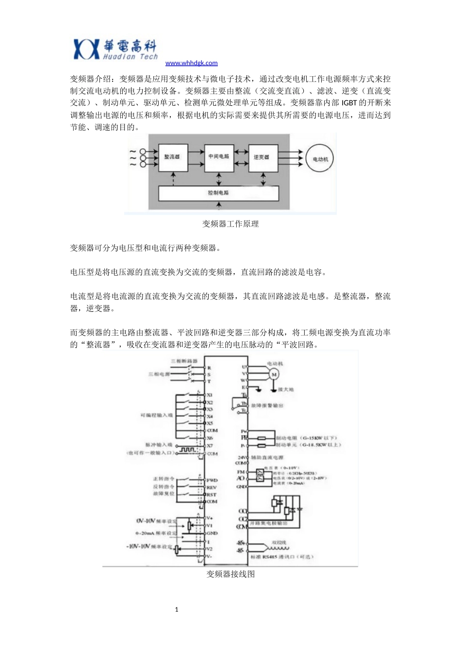 变频器的工作原理以及接线图_第1页