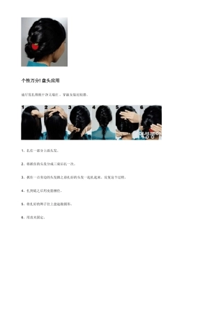 发式造型(配图)