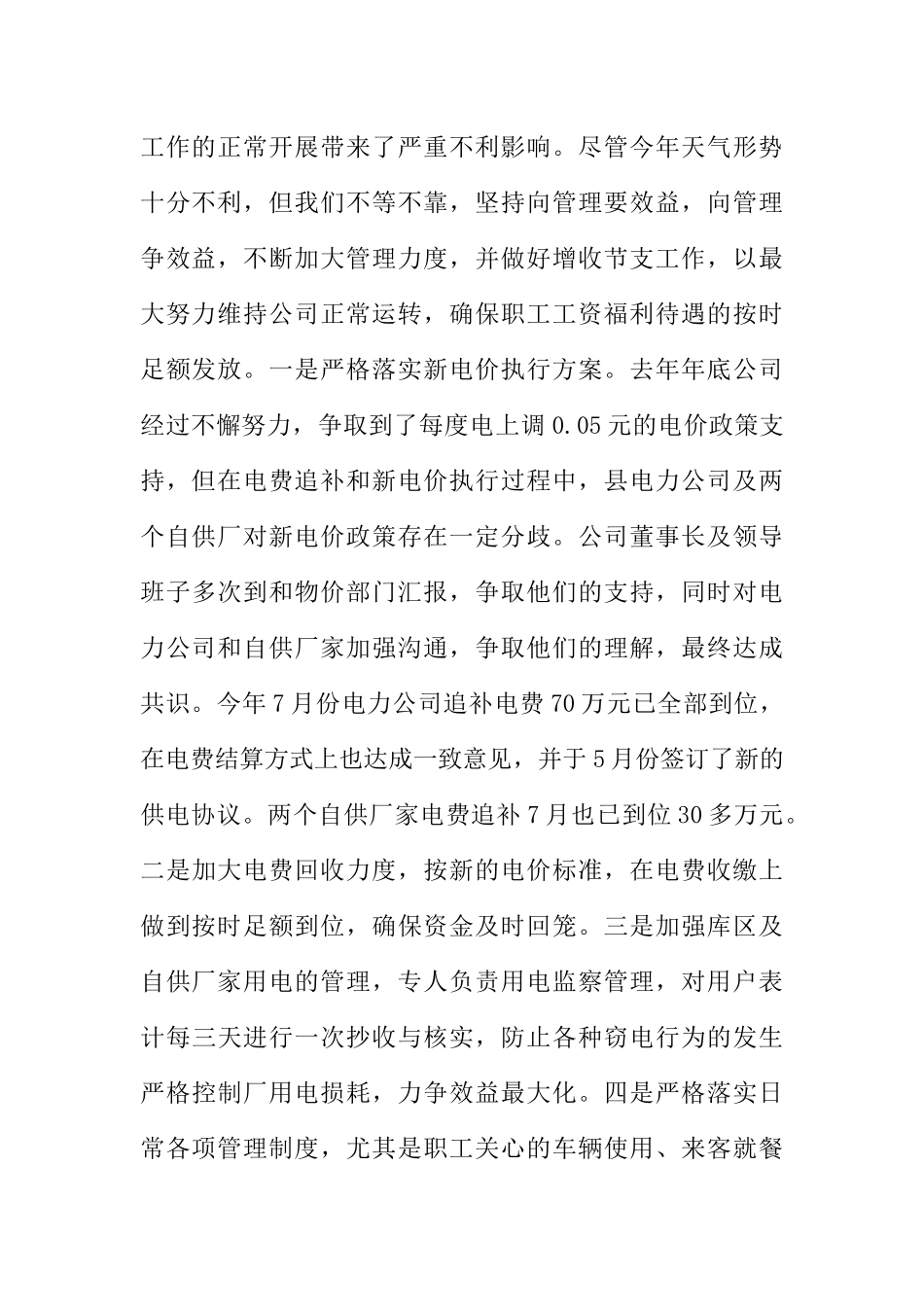 发电有限责任公司XX年度工作总结_第2页