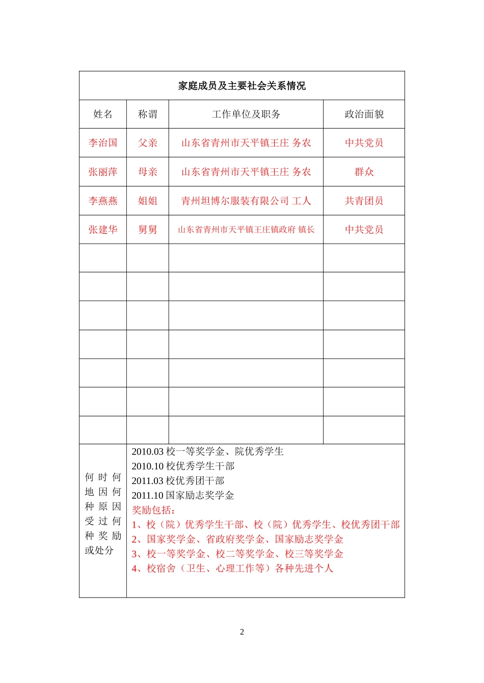 发展党员考察表(2014.1)_第2页