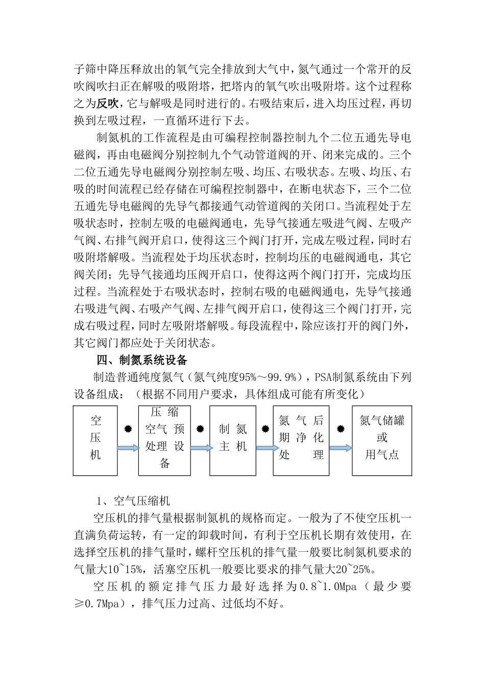 变压吸附制氮机操作规程_第3页