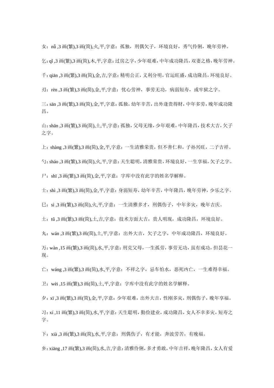 取名常用汉字-3画_第2页