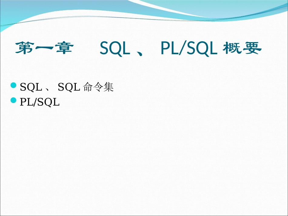 PLSQL程序设计培训教程_第2页