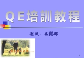 QE培训教程